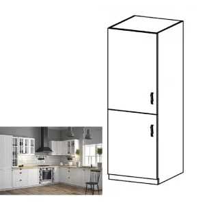 Dulap  inferior pentru frigider incorporat D60ZL, model stanga, alb/pin Andersen, PROVENCE