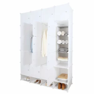 Dulap multifunctional modular, alb, ZAFOD