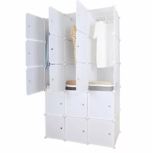 Dulap multifunctional modular, alb, ZALVO