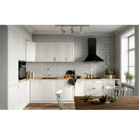 Dulap pentru frigider incorporat D60ZL, model stanga, alb/pin Andersen, SICILIA