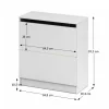 Dulap pentru perne si plapume, alb, BETTY 2 BE-02-040
