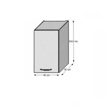 Dulapul de sus, alb/venge, JURA NEW B G-40