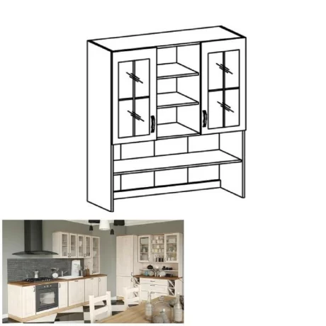 Extensie combinata, alb/pin nordic, ROYAL K120