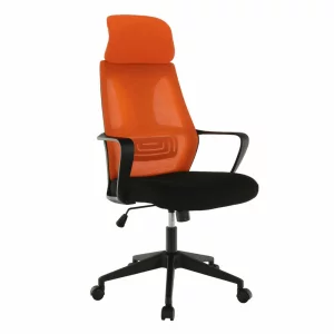 Fotoliu de birou, negru /orange TAXIS