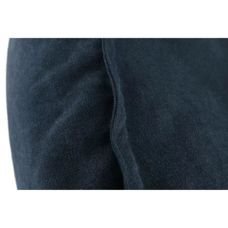 Fotoliu tip sac cu taburet, material textil jeans, LITON