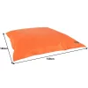 Fotoliu tip sac, material textil portocaliu, GETAF