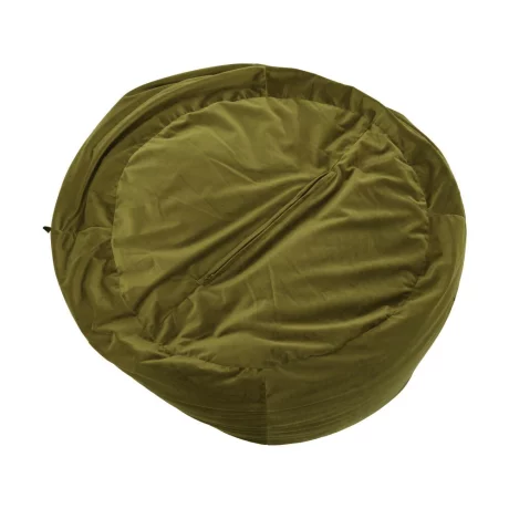 Fotoliu tip sac, material textil verde masliniu, TRIKALO