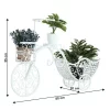Ghiveci de flori RETRO in forma de bicicleta, alb, ALENTO
