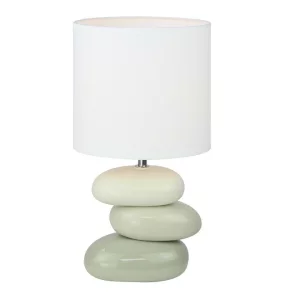 Lampa ceramica de masa, alb/gri, QENNY TYP 4 AT16275