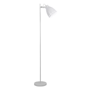 Lampa de podea, alba / metalica, AIDEN TIP 2