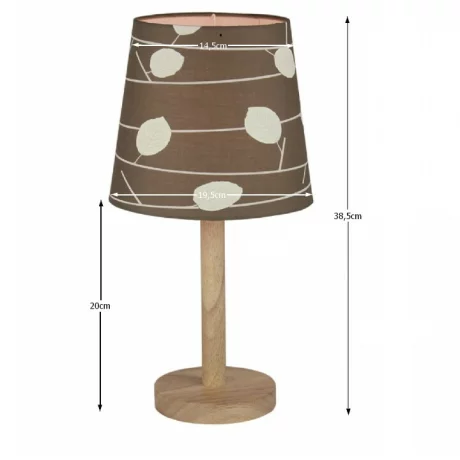 Lampa pe picior, lemn/material model frunze, QENNY TYP 6 LT6026