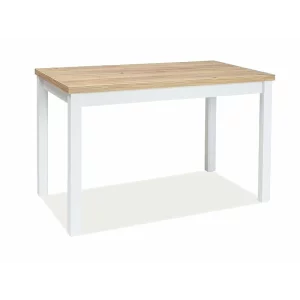 Masa ADAM Stejar GOLD CRAFT / ALB MAT 100x60