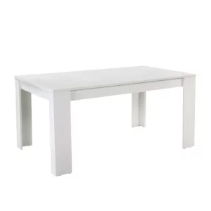 Masa dining, alba, 140x80 cm, TOMY NEW