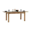 Masa extensibila pentru dining, stejar lefkas inchis, 160-203x90 cm, MONTANA STW