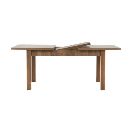 Masa extensibila pentru dining, stejar lefkas inchis, 160-203x90 cm, MONTANA STW