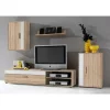 Mobilier de living, alb/stejar sonoma, ASOLE