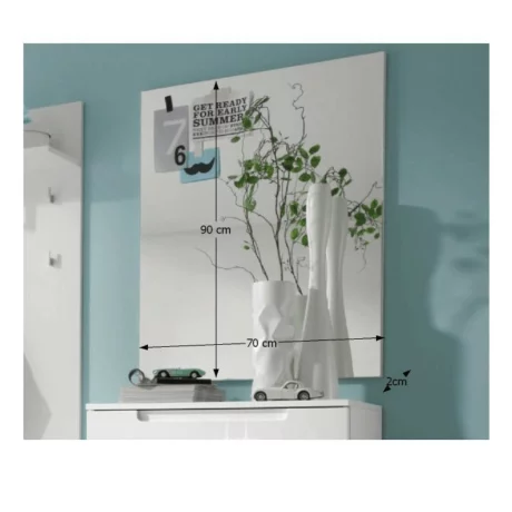 Oglinda, alb extra lucios HG, SPACE 54-959-13