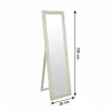 Oglinda, cadru din lemn culoarea smantanii, MALKIA TIP 12