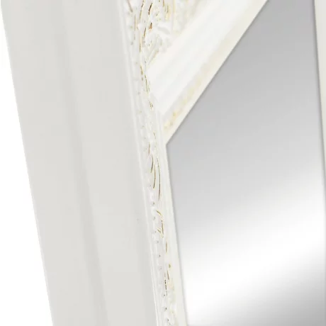 Oglinda de podea, alb/ornament auriu, LAVAL