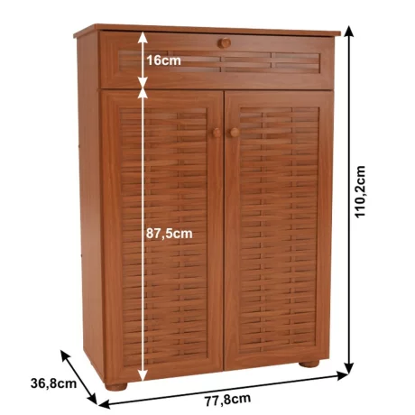 Pantofar, MDF laminat, cires american, FP 03