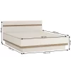 Pat 160, alb extra luciu ridicat HG/stejar sonoma truflu inchis, LYNATET TYP 92