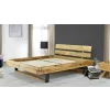 Pat din lemn, picioare metalice Laura: latimea patului - 200 x 200 cm