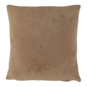Perna, material textil de catifea maro deschis, 45x45, ALITA TIPUL 4
