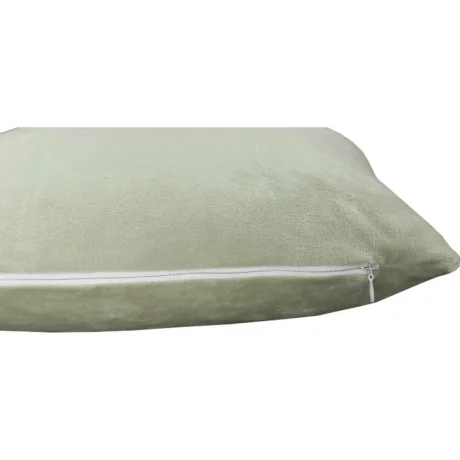 Perna, material textil de catifea verde deschis, 60x60, OLAJA TIPUL 14