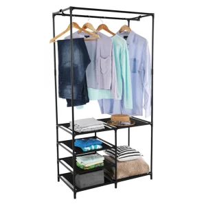 Raft multifunctional pentru dulap, negru, EFREN