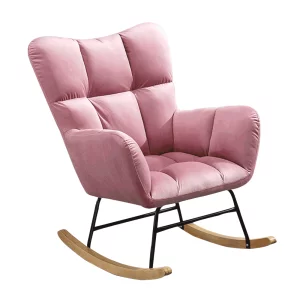 Scaun balansoar design, roz, KEMARO
