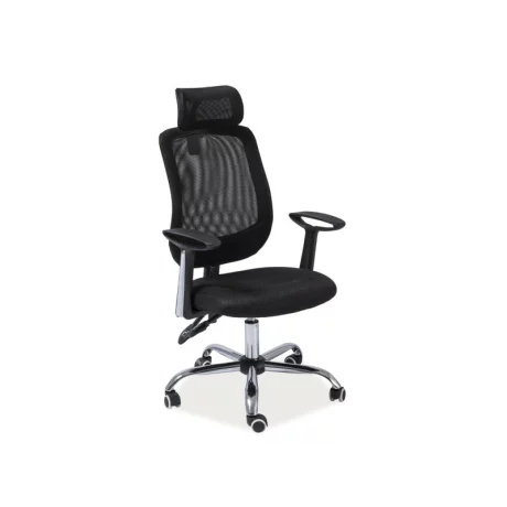 Scaun Birou Rotativ OBROTOWY Q-118 Negru