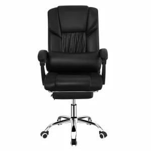 Scaun de birou, piele eco neagra, ARNAUD 2 NEW