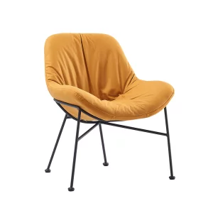 Scaun de masa, tesatura gen piele periata, camel, KALIFA