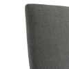 Scaun dining, material textil gri inchis/crom, AMINA