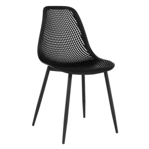 Scaun dining, negru, TEGRA TYP 2