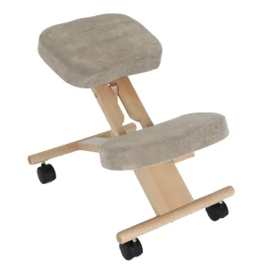 Scaun genunchi ergonomic, gri-maro Taupe / fag, FLONET