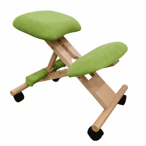 Scaun genunchi ergonomic, verde/ fag, GROCO