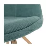 Scaun, material textil verde mentol/lemn fag, SABRA