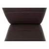 Scaun, piele ecologica maro/crom, DELA