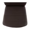 Scaun, piele ecologica maro/crom, DELA