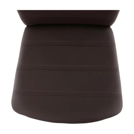 Scaun, piele ecologica maro/crom, DELA