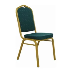 Scaun rabatabil, verde/cadru mat auriu, ZINA 2 NEW