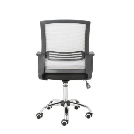 Set 2 buc, scaun de birou, mesh gri-maro TAUPE/material textil negru, APOLO