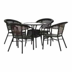 Set de gradina 1+4 maro,  GETON