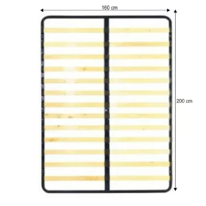 Somiera cu cadru fix, 160x200, SOMIERa METAL 7866