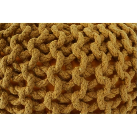 Taburet tricotat, bumbac mustar, GOBI TYP 2