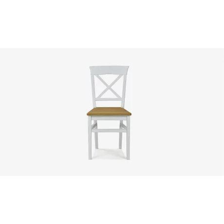 Torina, scaun alb + stejar